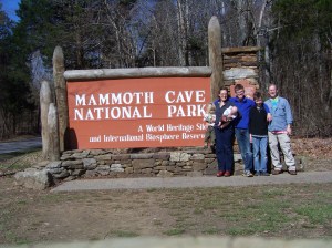 Our family today (minus collegiate Claude), also photographed by a stranger. 