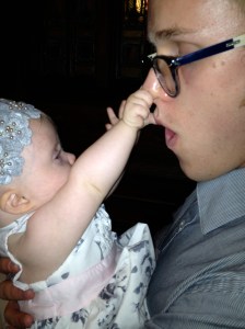 Lyra dresses up and grabs Claude's attention