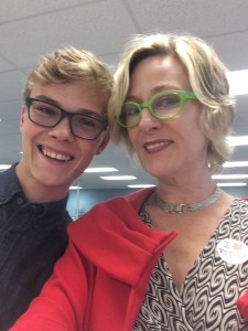 With my newly-minted voter 